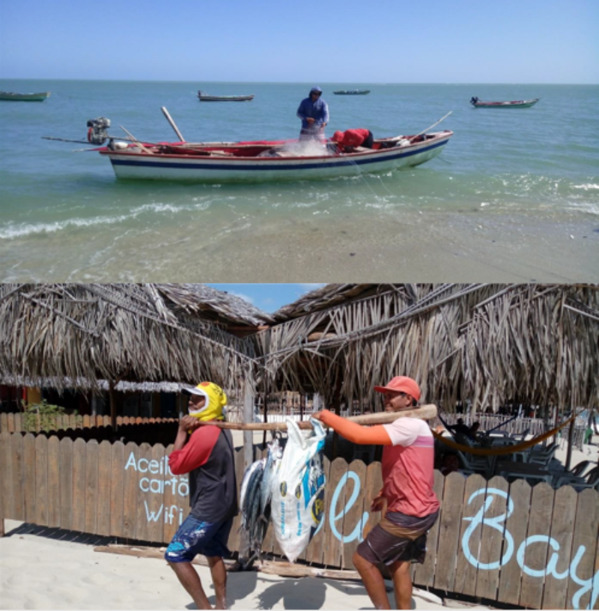 Figura 10– Pescadores trabalhando, fonte: José Maria Alves da Cunha, 2018.