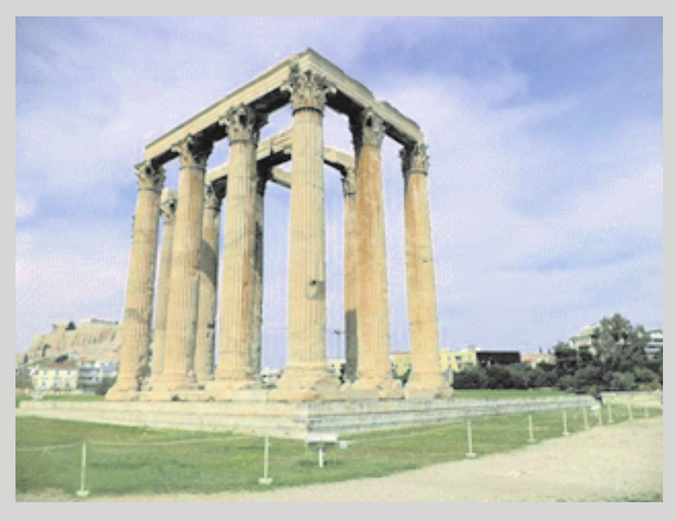 Figura 4 - Templo de Zeus Olímpico, Atenas, ca. 174 a.C. Fonte: Acervo do autor, 2012.