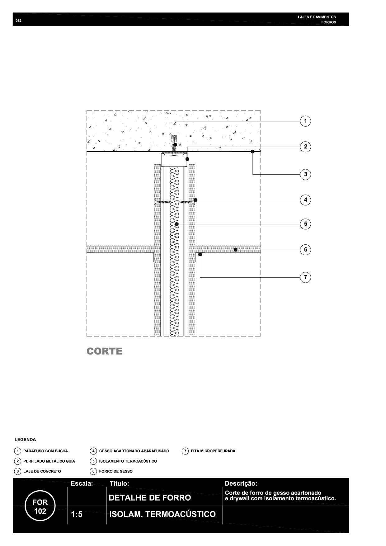 052 FOR 102 Isolamento acústico R6