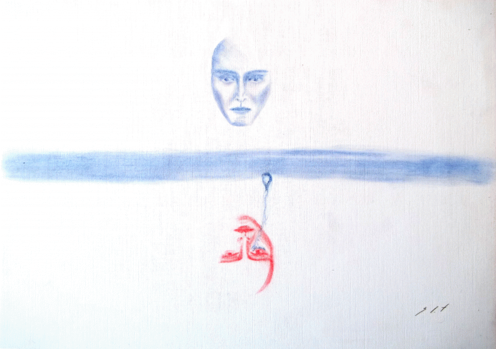 Simetria Técnica lápis de cor s/papel tela, dimensões 297x210mm, 2003